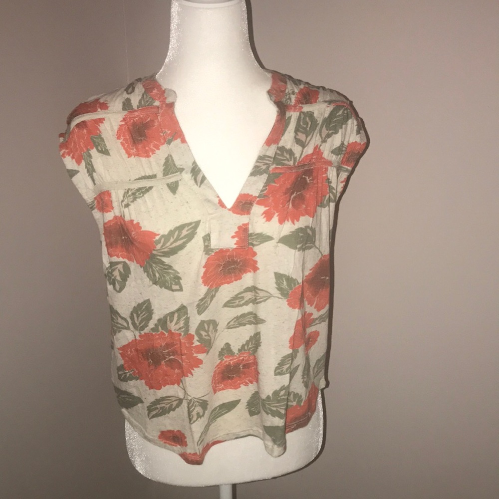 Lucky brand shirt top floral‎ new NWT xsmall XS